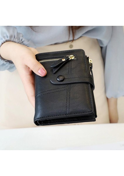 Çantalar Küçük Katlı Kadın Çanta Kart Kadın Kısa Cüzdan Mini Para (Yurt Dışından)