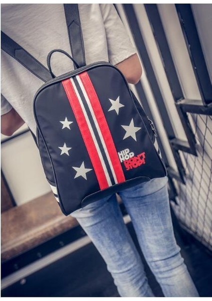 Kore Sırt Çantası Kumaş Kadın Çantası Moda Pentagram Baskı Kadın Sırt Çantası Lüks Çanta Kadın Çanta Çanta Fanny Paketi Sırt Çantası Cüzdan Çantalar ve Çanta Çantalar Kadınlar Için (Yurt Dışından) modelleri