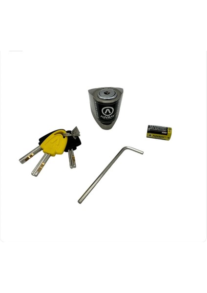 B-Lock 06 Alarmlı Disk Kilidi 6 mm 120DB Inox Çelik