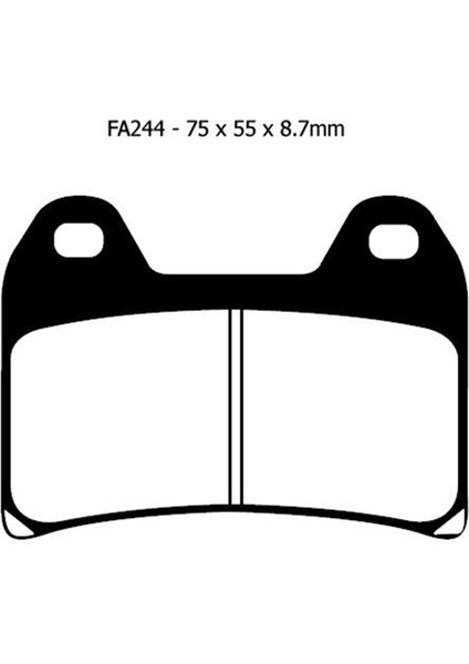FA244 2017-2021 Moto Guzzi V85 Tt Uyumlu Ön Fren Balatası Organik Balata