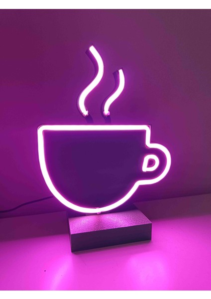 Neon Işıklı Kahve Fincanı modelleri