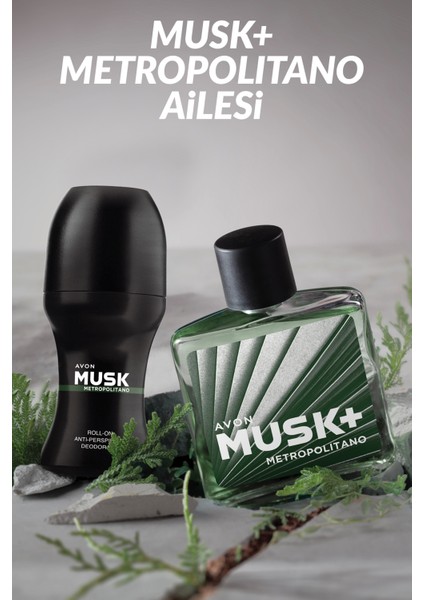 Musk Metropolitano Erkek Parfüm Edt 75 Ml. Üçlü Set