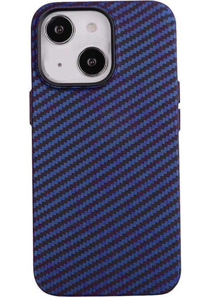 Apple iPhone 13 Kılıf Karbon Tasarım Fiber Karbono Sert Kapak