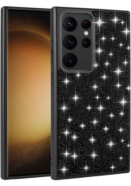 Samsung Galaxy S24 Ultra Kılıf Parlak Taşlı Diamond Kapak