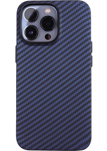 Apple iPhone 12 Pro Max Kılıf Karbon Tasarım Fiber Karbono Sert Kapak