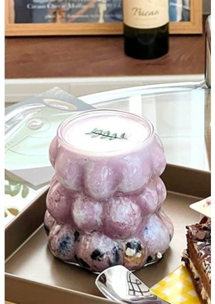 Isıya Dayanıklı Borosilikat Bubble Bardak Dekoratif Sunum Kahve Kokteyl Bardağı 350 ml
