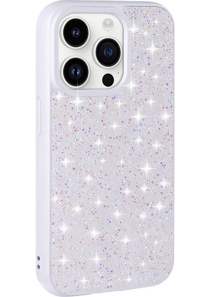 Apple iPhone 14 Pro Kılıf Parlak Taşlı Diamond Kapak