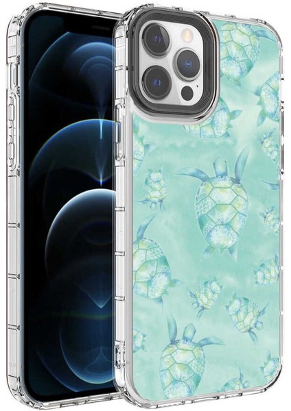 Apple iPhone 12 Pro Max Kılıf Kamera Korumalı Renkli Sert Korn Silikon