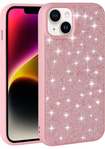 Apple iPhone 14 Kılıf Parlak Taşlı Diamond Kapak