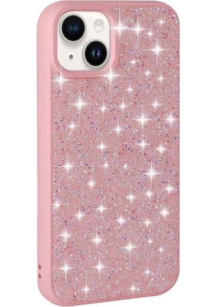 Apple iPhone 13 Kılıf Parlak Taşlı Diamond Kapak