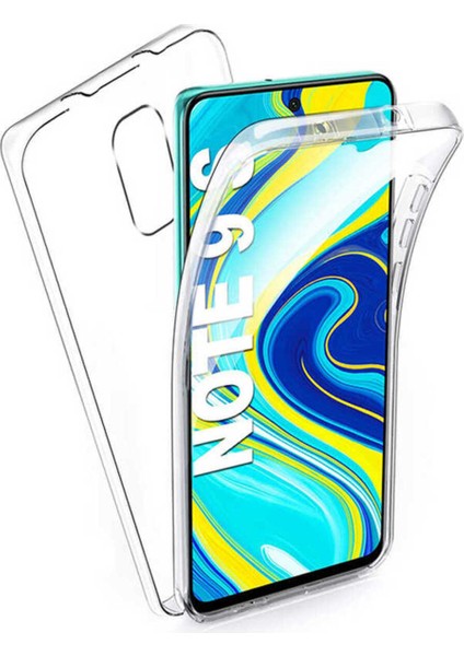 Xiaomi Redmi Note 9 Pro Kılıf Ön Arka 360 Korumalı Şeffaf Kamera Korumalı