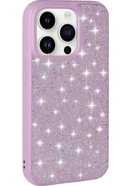 Apple iPhone 14 Pro Kılıf Parlak Taşlı Diamond Kapak