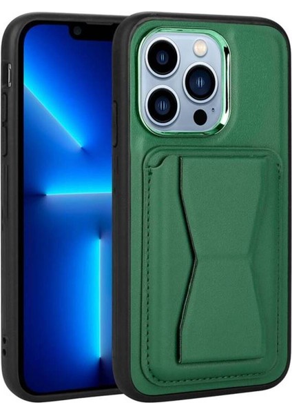 Apple iPhone 13 Pro Max Kılıf Memo Kartlıklı Standlı Pu Deri Kapak