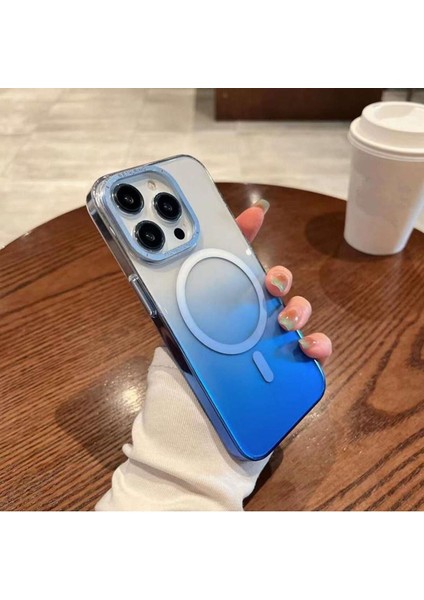 Apple iPhone 11 Pro Max Kılıf Alp Rainbow Magsafe Kapak