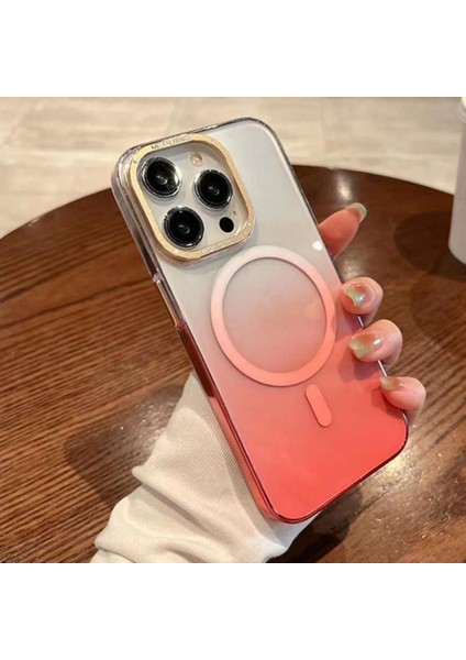 Apple iPhone 11 Pro Max Kılıf Alp Rainbow Magsafe Kapak