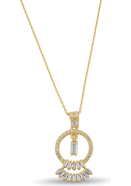 Taşlı Altın Kolye KLYCGK047c