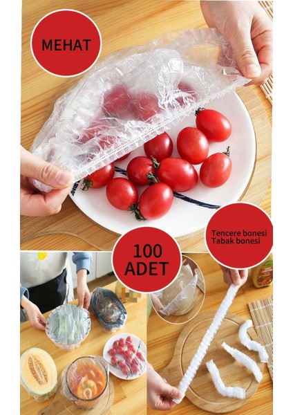 100 Adet Pratik Tencere ve Tabak Bonesi