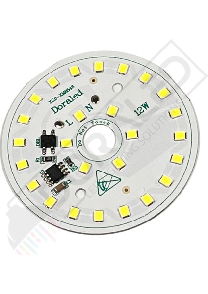 220Volt 12Watt Smd 5630 Ledli Led Modül Beyaz 10mm Delik Çaplı 220V 12W Avize Ledi 60mm(3 Adet)