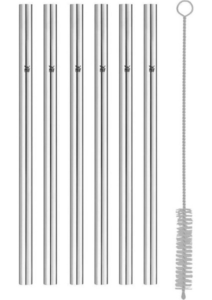Baric 6'lı Çelik Pipet 18 cm
