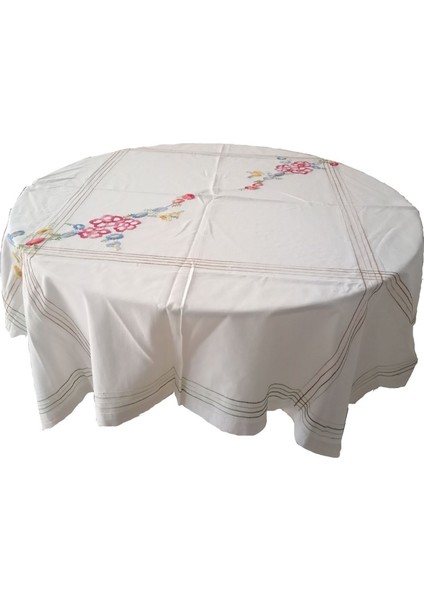Çiçekli El Işi Masa Örtüsü 120X130CM modelleri