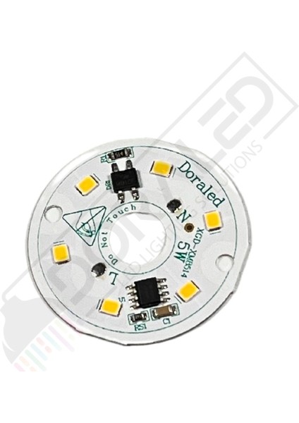 220 Volt 5 Watt Smd 5630 Ledli Led Modül Gün Işığı 10mm Delikli Çaplı 220V 7W Avize Ledi 44mm(3 Adet)
