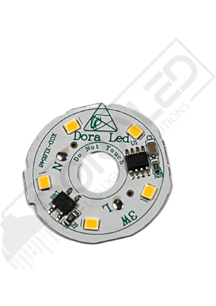 220 Volt 3 Watt SMD 5630 Ledli Hazır Led Modül Beyaz 30MM (3 Adet)