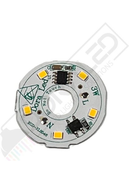220 Volt 3 Watt SMD 5630 Ledli Hazır Led Modül Beyaz 30MM (3 Adet)