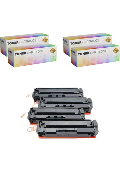 Toner Print Hp 201A-CF400 Muadil Toner Seti Hp Color Laserjet Pro M252N / M252DW / Mfp M274N / M274DN / Mfp M277N / M277DW Toner