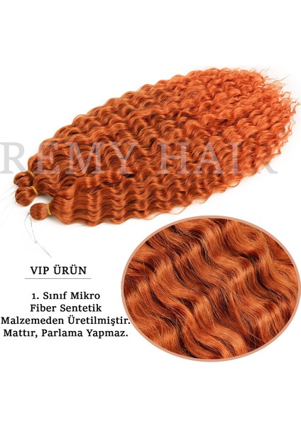Afro Örgüsü Saç - Açık Bakır 100GR.