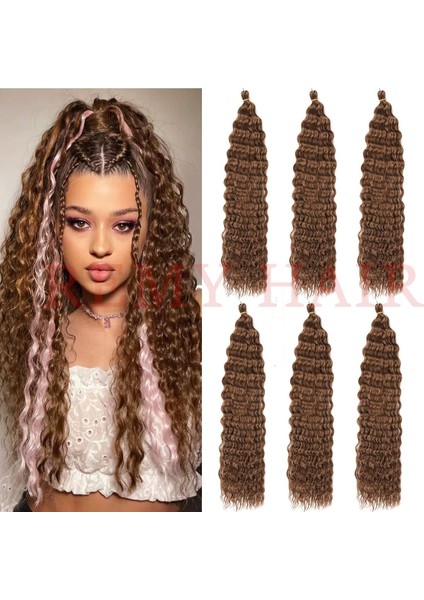 Afro Örgüsü Saç - Koyu Kumral 100GR.