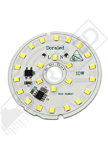 220 Volt 10 Watt SMD 5630 Ledli Hazır Led Modül Beyaz 56MM (3 Adet)
