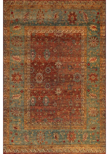 Rubby Vintage Kadife Yıkanabilir Kaymaz Pamuk Tabanlı Salon Halısı modelleri