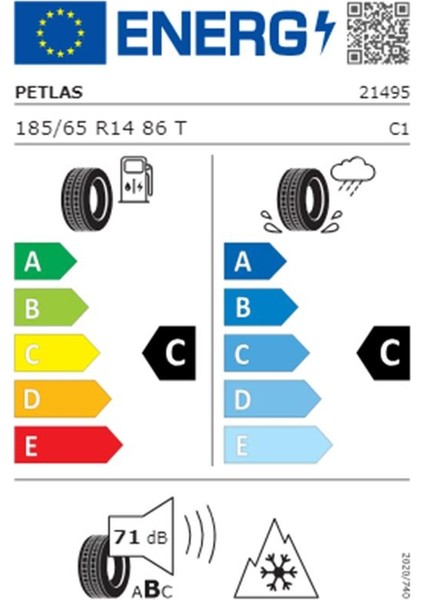 185/65 R14 Tl 86T Multı Actıon PT565 Dört Mevsim Lastiği (Üretim Yılı: 2024)