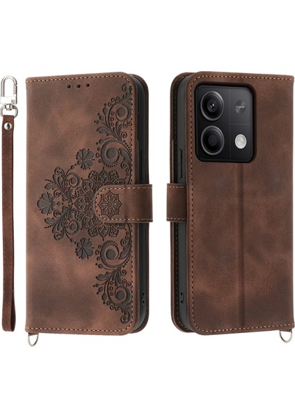 Xiaomi Redmi Note 13 5g Deri Telefon Kılıfı 2 Kayış (Yurt Dışından)