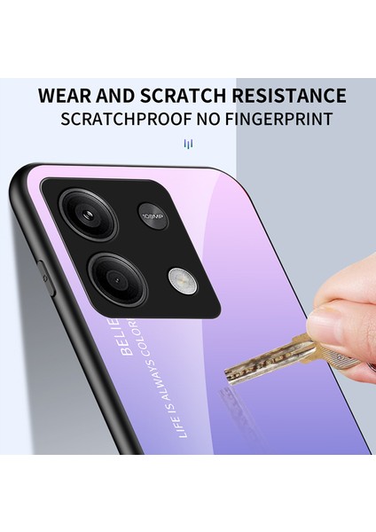 Xiaomi Redmi Note 13 5g Gradyan Telefon Kılıfı Temperli Cam Kapağı (Yurt Dışından) modelleri