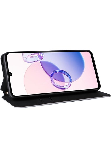 Xiaomi Redmi 13C 5g / Redmi 13R 5g / Poco M6 5g Manyetik Telefon Kılıfı Baskılı Rhombus Cover (Yurt Dışından) modelleri