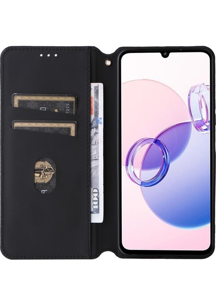 Xiaomi Redmi 13C 5g / Redmi 13R 5g / Poco M6 5g Manyetik Telefon Kılıfı Baskılı Rhombus Cover (Yurt Dışından) fiyatları