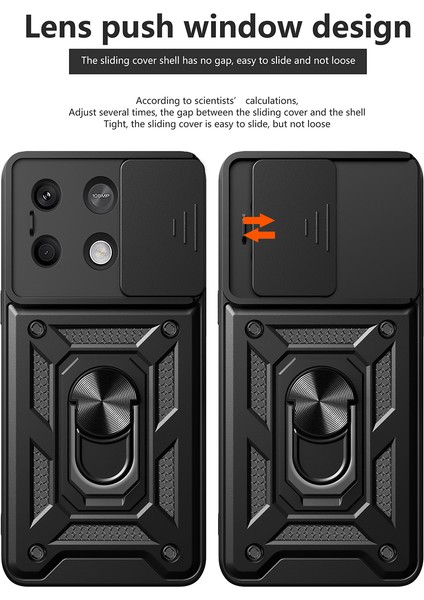 Xiaomi Redmi Note 13 5g Slayt Lens Koruma Şok Geçirmez Kapak (Yurt Dışından)