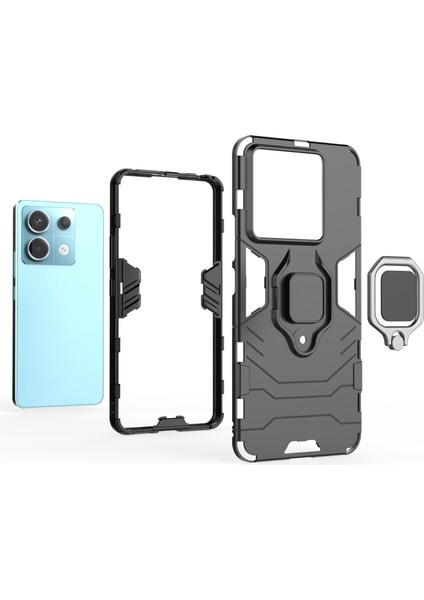 Xiaomi Redmi Note 13 Pro 5g Ring Tutucu Kickstand Pc + Tpu Kapak (Yurt Dışından)