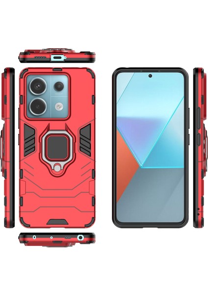 Xiaomi Redmi Note 13 Pro 5g Ring Tutucu Kickstand Pc + Tpu Kapak (Yurt Dışından)