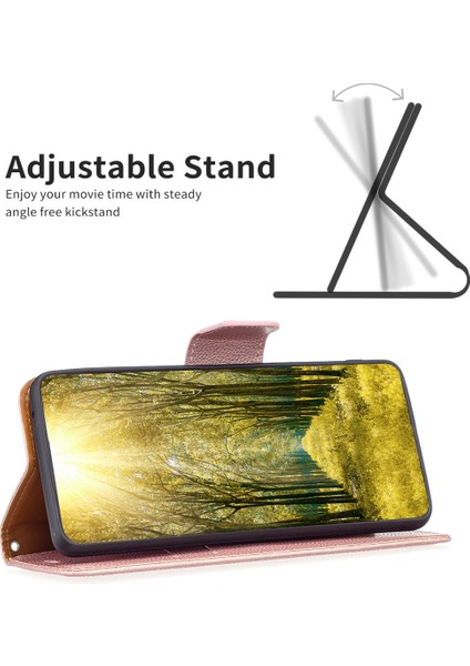 Xiaomi Redmi Note 13 Pro+ 5g Cüzdan Pu Deri Litchi Doku Ders Telefon Kapağı (Yurt Dışından)