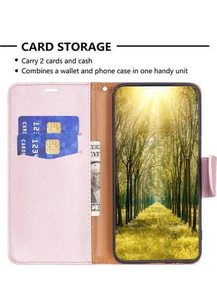 Xiaomi Redmi Note 13 Pro+ 5g Cüzdan Pu Deri Litchi Doku Ders Telefon Kapağı (Yurt Dışından)