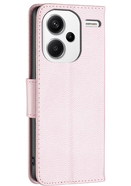 Xiaomi Redmi Note 13 Pro+ 5g Cüzdan Pu Deri Litchi Doku Ders Telefon Kapağı (Yurt Dışından)