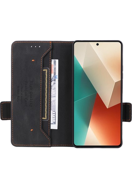Xiaomi Redmi Note 13 5g Cüzdan Pu Deri Flip Telefon Kapağı (Yurt Dışından)