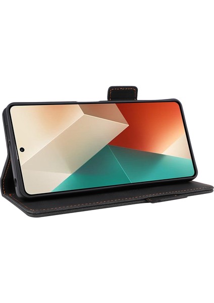 Xiaomi Redmi Note 13 5g Cüzdan Pu Deri Flip Telefon Kapağı (Yurt Dışından)