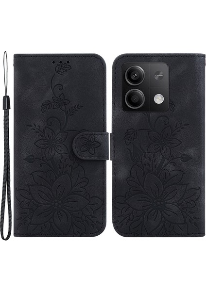 Xiaomi Redmi Note 13 5g Çiçek Deri Kılıf Cüzdan Kapağı (Yurt Dışından)