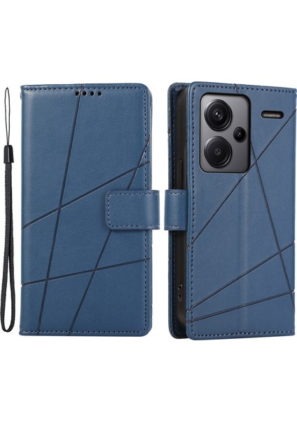 Xiaomi Redmi Note 13 Pro+ 5g Deri Kapak Cüzdan ile Basılmış (Yurt Dışından)
