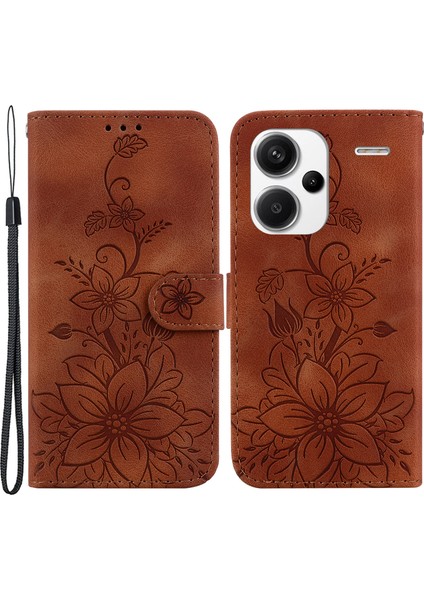 Xiaomi Redmi Note 13 Pro+ 5g Cüzdan Kılıfı Çiçek Manyetik Deri Folio Telefon Kapağı (Yurt Dışından)