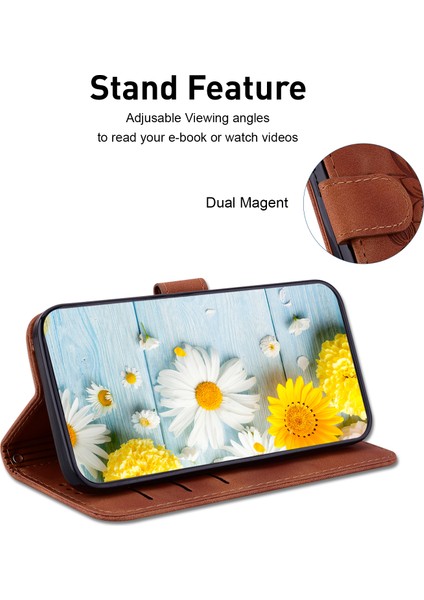 Xiaomi Redmi Note 13 Pro+ 5g Cüzdan Kılıfı Çiçek Manyetik Deri Folio Telefon Kapağı (Yurt Dışından)