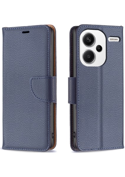 Xiaomi Redmi Note 13 Pro+ 5g Cüzdan Pu Deri Litchi Doku Ders Telefon Kapağı (Yurt Dışından)